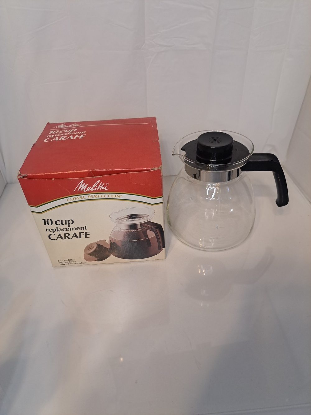 Melitta 10 Cup Replacement Glass Carafe (RC-10) 50oz, New in Box, Vintage